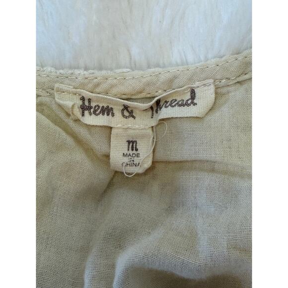 Hem & Thread Sleeveless A-line Mini Dress with a Crochet Top - Picture 3 of 3